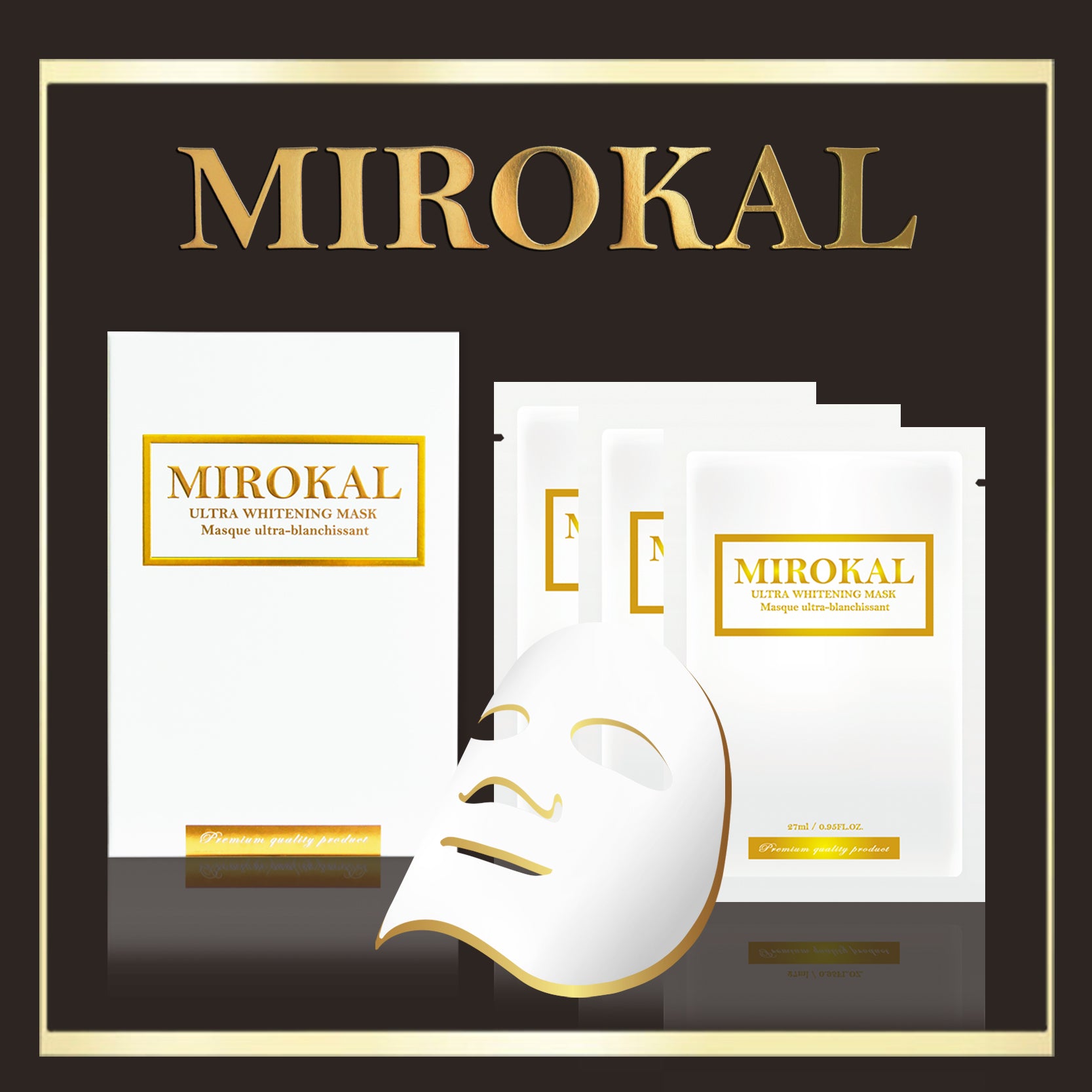 【MIROKAL 米羅蔻】淨肌美白面膜-3片裝 (無添加香精)